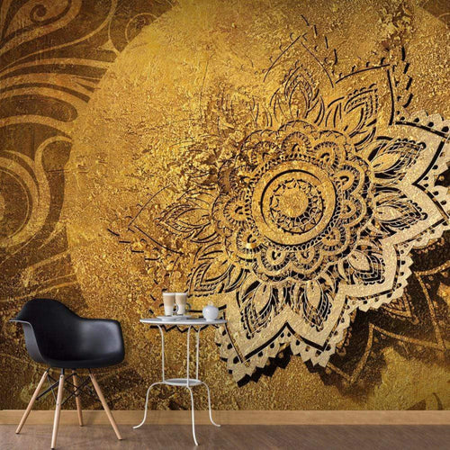 Artgeist Golden Illumination Vlies Fototapete Interieur | Yourdecoration.de