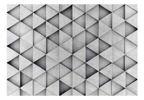 Fototapete - Grey Triangles - Vliestapete