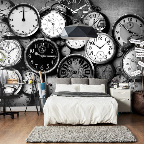 Fototapete - Retro Clocks - Vliestapete