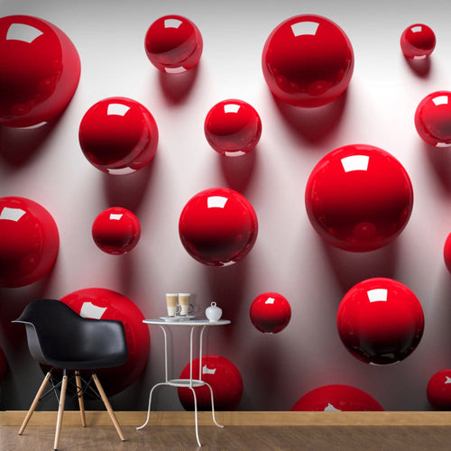 Fototapete - Red Balls - Vliestapete