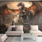 Fototapete - Dragon Castle - Vliestapete