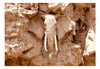 Fototapete - Stone Elephant South Africa - Vliestapete