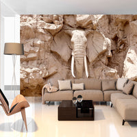 Fototapete - Elephant Carving South Africa - Vliestapete