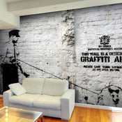 Fototapete - Banksy Graffiti Area - Vliestapete