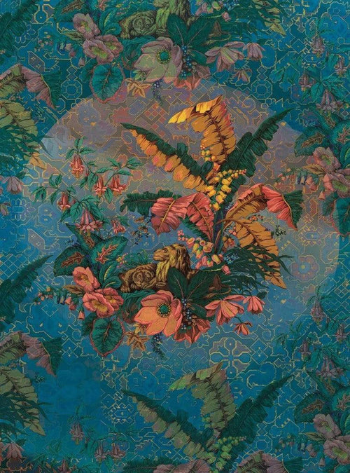 Komar Orient Bleu Vlies Fototapete 200x270cm 4-bahnen | Yourdecoration.de
