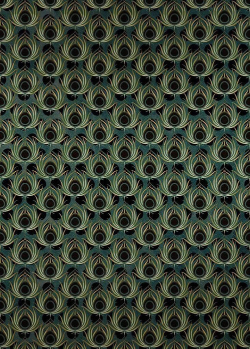 Komar Paon Vert Vlies Fototapete 200x280cm 4-bahnen | Yourdecoration.de