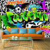 Artgeist Football Graffiti Vlies Fototapete Interieur | Yourdecoration.de