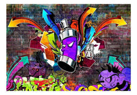 Artgeist Graffiti Colourful Attack Vlies Fototapete | Yourdecoration.de