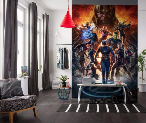 Komar Avengers vs Thanos Vlies Fototapete 200x280cm 4-Bahnen Sfeer | Yourdecoration.nl