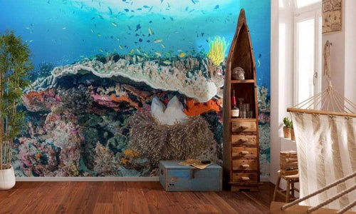 Komar Coral Reef Vlies Fototapete 400x280cm 8-Bahnen Sfeer | Yourdecoration.nl