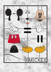 Komar Mickey Kit Vlies Fototapete 200x280cm 4-Bahnen | Yourdecoration.de