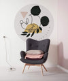 Komar Mickey Modern Art Zelfklevend Fototapete 125x125cm Rund Interieur | Yourdecoration.de