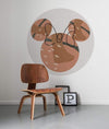 Komar Minnie Terra Zelfklevend Fototapete 128x128cm Rund Interieur | Yourdecoration.de