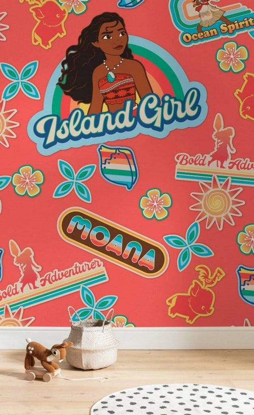 Komar Moana Island Girl Vlies Fototapete 200x280cm 4-Bahnen Sfeer | Yourdecoration.nl