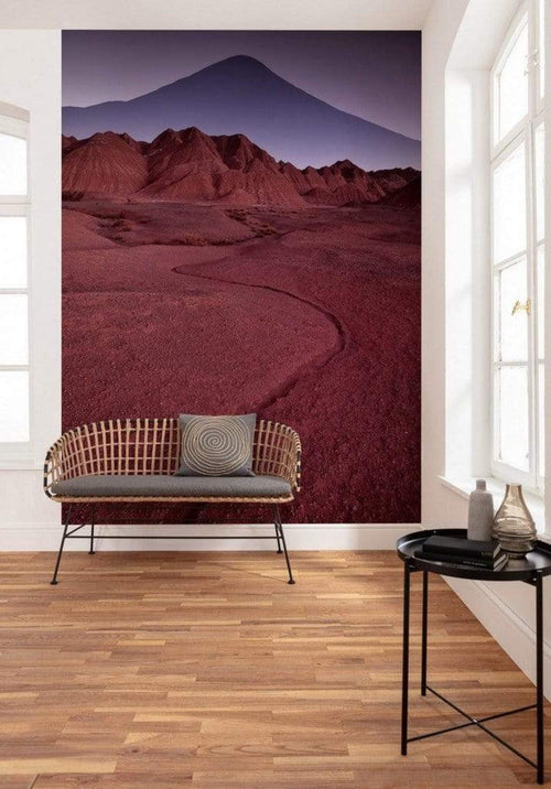 Komar Red Mountain Desert Vlies Fototapete 200x280cm 4-Bahnen Sfeer | Yourdecoration.nl