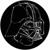 Komar Star Wars Ink Vader Zelfklevend Fototapete 128x128cm Rund | Yourdecoration.de