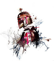Komar Star Wars Watercolor Boba Fett Vlies Fototapete 250x280cm 5-Bahnen | Yourdecoration.de