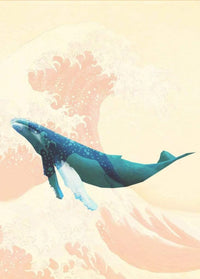 Komar Whale Voyage Vlies Fototapete 200x280cm 4-Bahnen | Yourdecoration.de