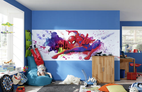 Komar Vlies Fototapete 4 4123 Spider Man Graffiti Art Interieur | Yourdecoration.de