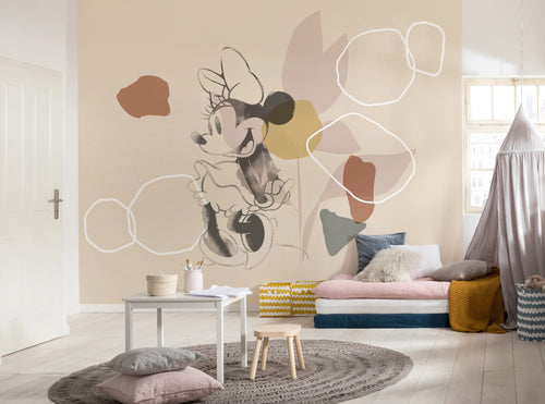 Komar Vlies Fototapete Iadx7 047 Minnie Soft Shapes Interieur | Yourdecoration.de