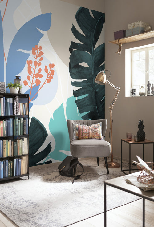 Komar Vlies Fototapete Inx6 085 Tropical Shapes Interieur | Yourdecoration.de