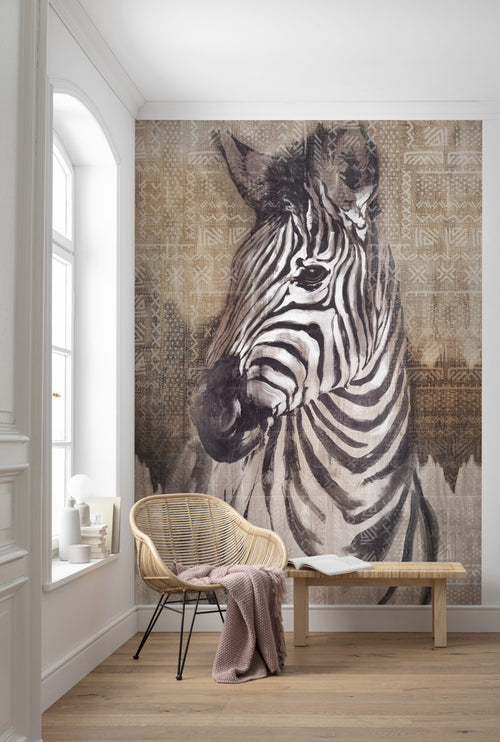 Komar Vlies Fototapete X4 1010 Zebra Interieur | Yourdecoration.de