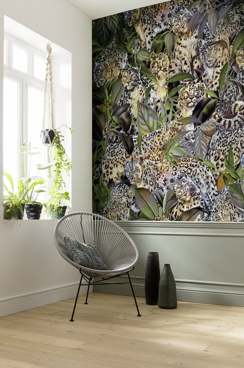 Komar Vlies Fototapete X4 1046 Wild Cats Interieur | Yourdecoration.de