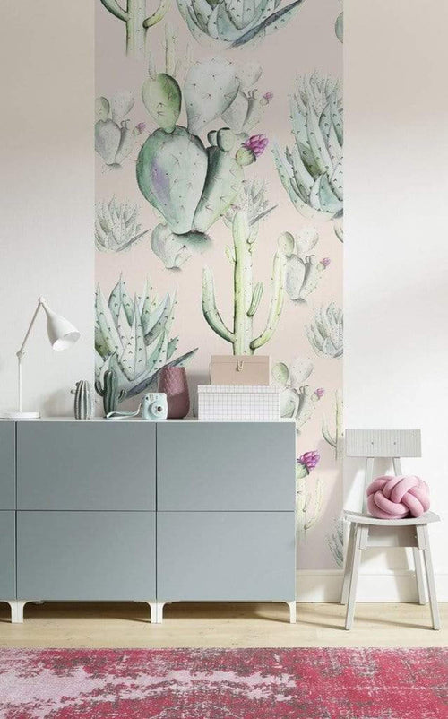 Komar Cactus Rose Vlies Fototapete 100x250cm 1-bahn Sfeer | Yourdecoration.de