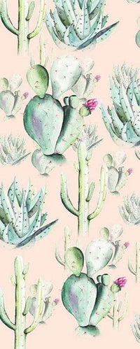 Komar Cactus Rose Vlies Fototapete 100x250cm 1-bahn | Yourdecoration.de