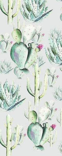 Komar Cactus Grey Vlies Fototapete 100x250cm 1-bahn | Yourdecoration.de