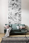 Komar Shades Black and White Vlies Fototapete 100x250cm 1-bahn Sfeer | Yourdecoration.de