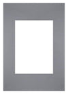 Passe-Partout 21x29,7cm Karton Grau Rand Gerade - Vorne | Yourdecoration.de