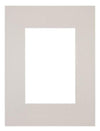 Passepartout 18x24cm Karton Grau Granit Rand Gerade - Vorne | Yourdecoration.de