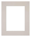 Passepartout 20x25cm Karton Grau Granit Rand Gerade - Vorne | Yourdecoration.de