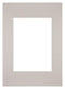 Passepartout 20x28cm Karton Grau Granit Rand Gerade - Vorne | Yourdecoration.de