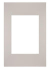 Passepartout 20x30cm Karton Grau Granit Rand Gerade - Vorne | Yourdecoration.de