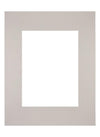 Passepartout 24x30cm Karton Grau Granit Rand Gerade - Vorne | Yourdecoration.de