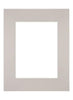 Passepartout 28x35cm Karton Grau Granit Rand Gerade - Vorne | Yourdecoration.de