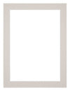 Passepartout 75x100cm Karton Grau Granit Rand 3cm Gerade - Vorne | Yourdecoration.de