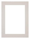 Passepartout 60x80cm Karton Grau Granit Rand 4cm Gerade - Vorne | Yourdecoration.de