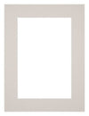Passepartout 45x60cm Karton Grau Granit Rand 5cm Gerade - Vorne | Yourdecoration.de