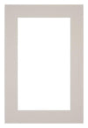 Passepartout 60x90cm Karton Grau Granit Rand 5cm Gerade - Vorne | Yourdecoration.de