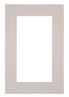 Passepartout 30x45cm Karton Grau Granit Rand 6cm Gerade - Vorne | Yourdecoration.de