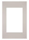 Passepartout 30x45cm Karton Grau Granit Rand Gerade - Vorne | Yourdecoration.de