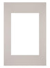 Passepartout 30x45cm Karton Grau Granit Rand Gerade - Vorne | Yourdecoration.de