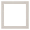 Passepartout 50x50cm Karton Grau Granit Rand 4cm Gerade - Vorne | Yourdecoration.de