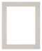 Passepartout 40x55cm Karton Grau Granit Rand 5cm Gerade - Vorne | Yourdecoration.de