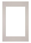 Passepartout 40x60cm Karton Grau Granit Rand Gerade - Vorne | Yourdecoration.de