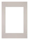 Passepartout 42x59,4cm A2/A3 Karton Grau Granit Rand Gerade - Vorne | Yourdecoration.de
