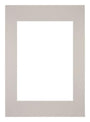 Passepartout 42x59,4cm A2/A3 Karton Grau Granit Rand Gerade - Vorne | Yourdecoration.de